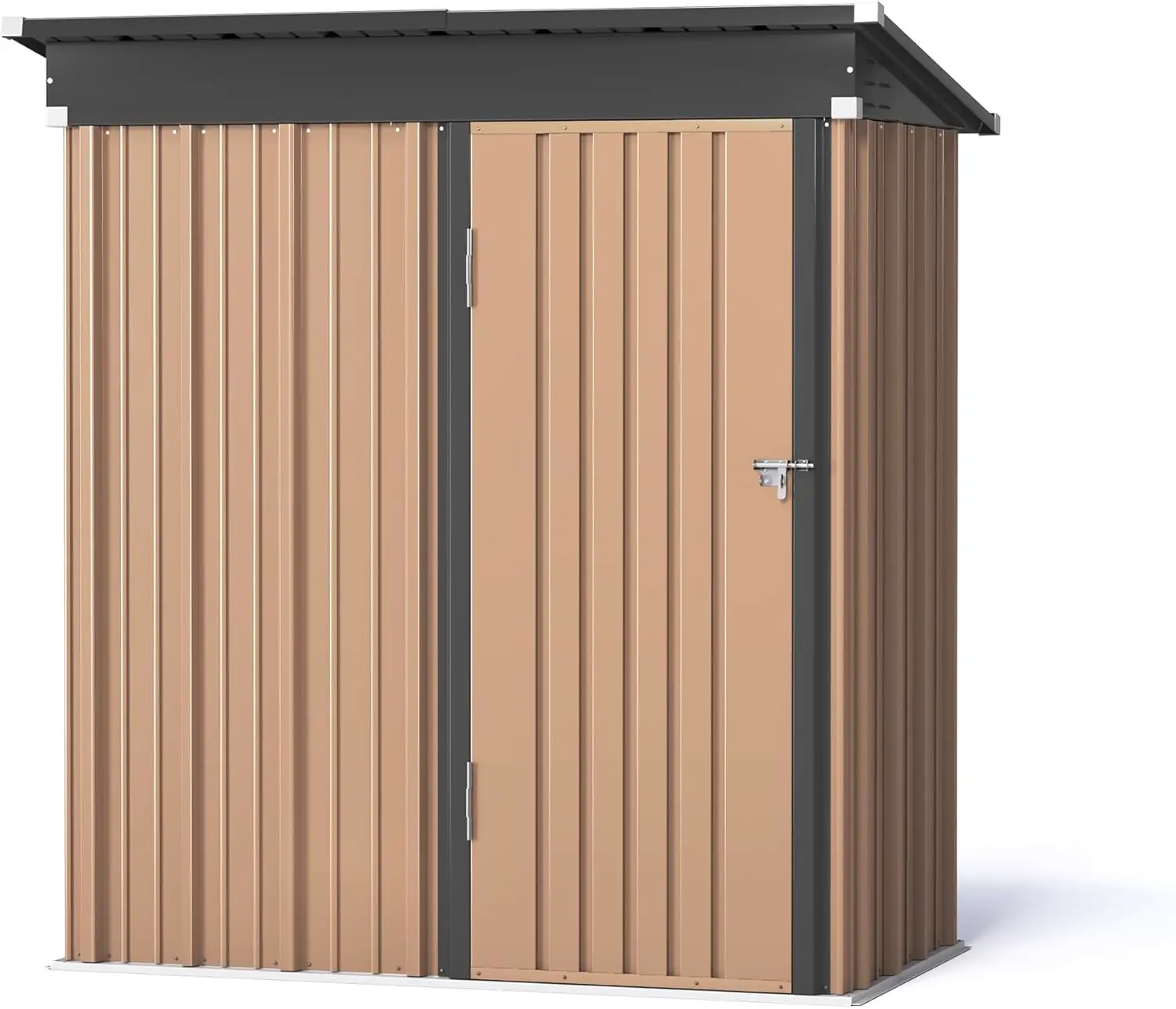 Abri de jardin en métal en acier marron vue 9