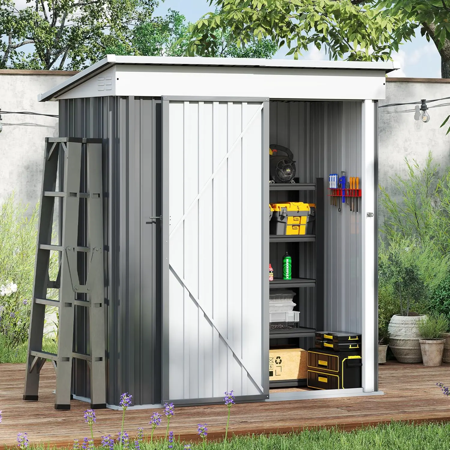 Amopatio Abri de Jardin Metal