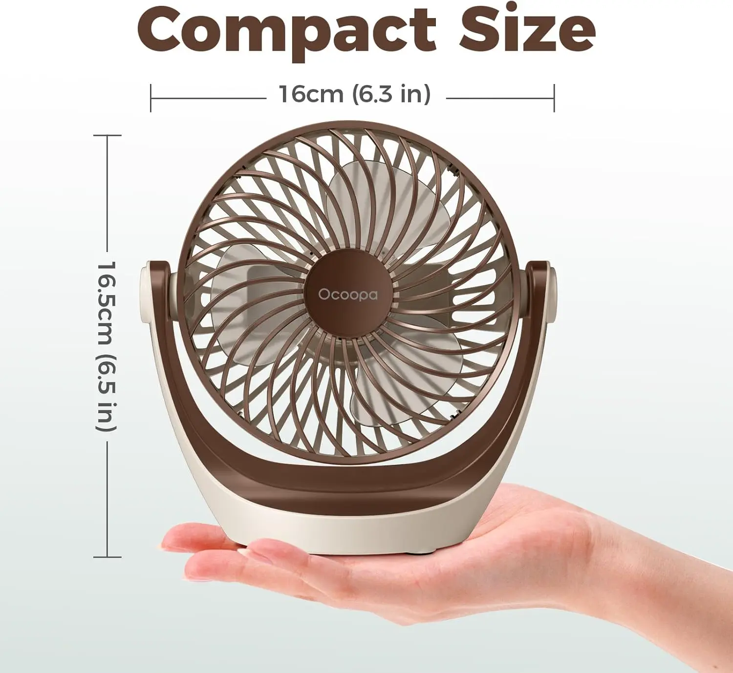 Ventilateur marron 10 x 9 cm vue 6