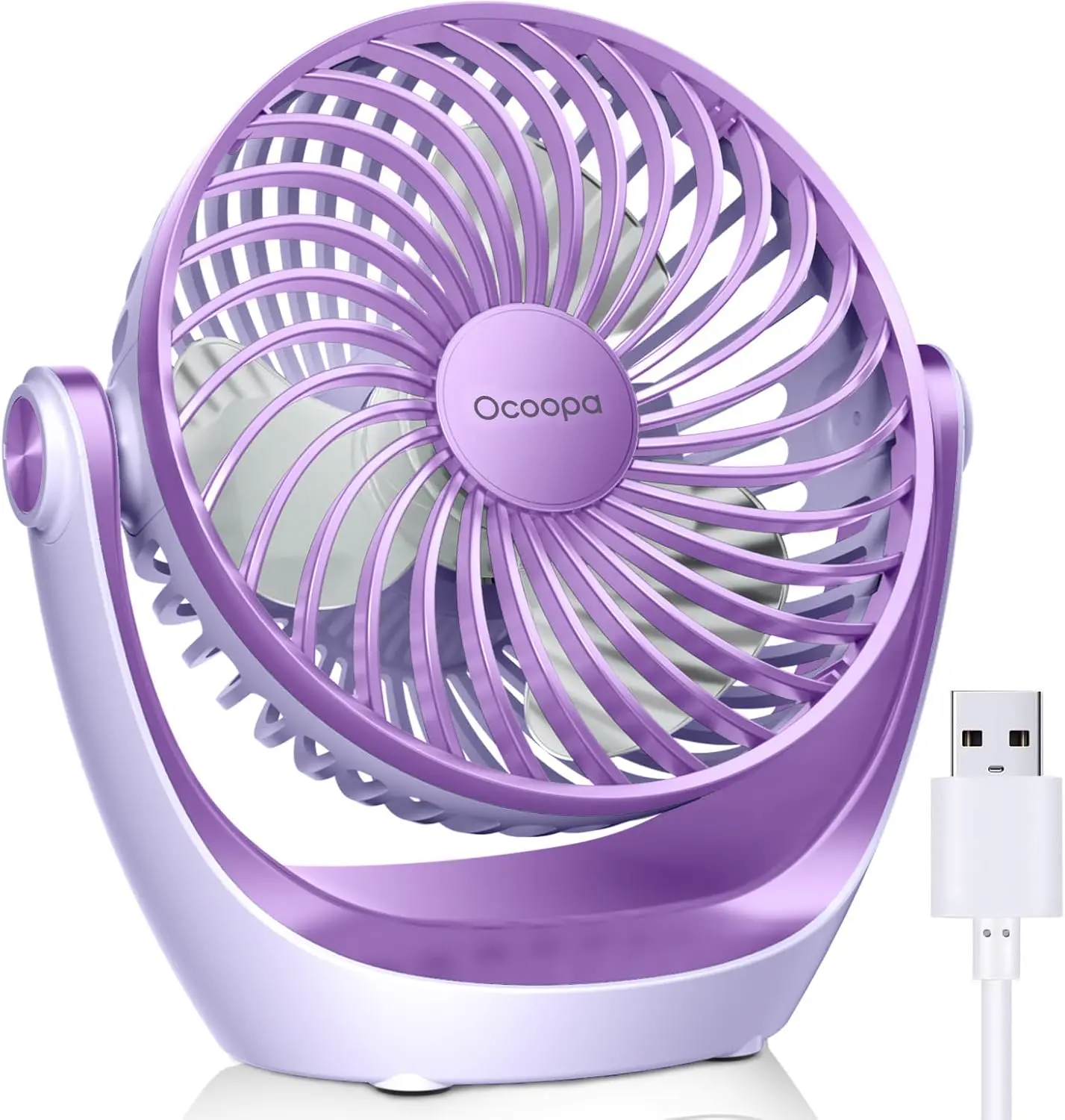 OCOOPA Ventilateur USB - Petit ventilateur de table avec flux d'air