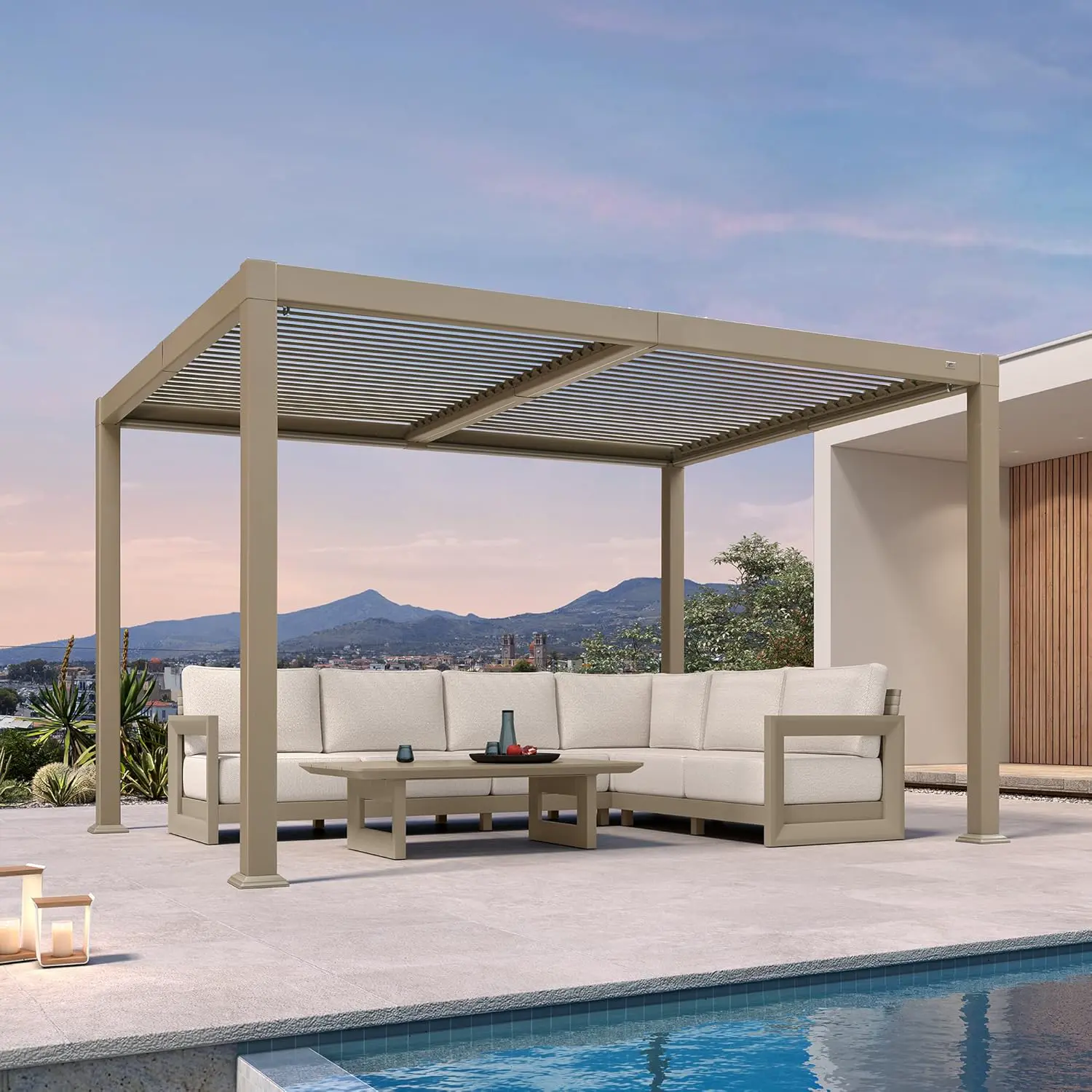Pergola en aluminium 24 m² vue 2