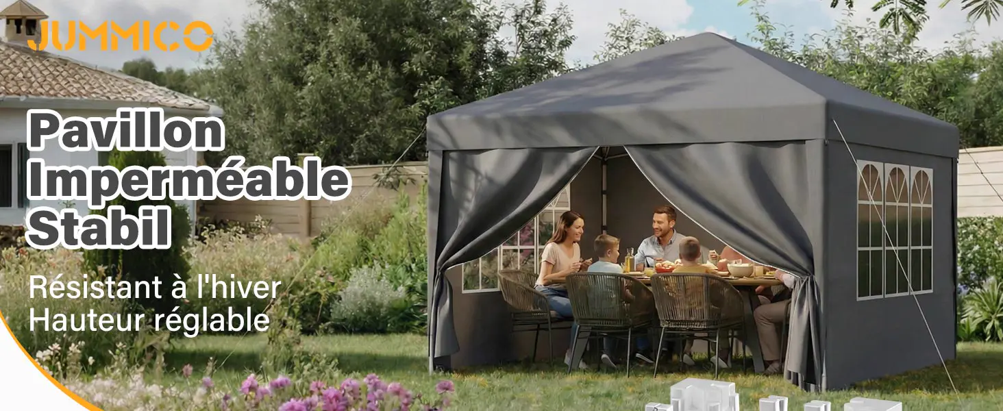 Tonnelle en métal gris 3x6 — contenu détaillé 1