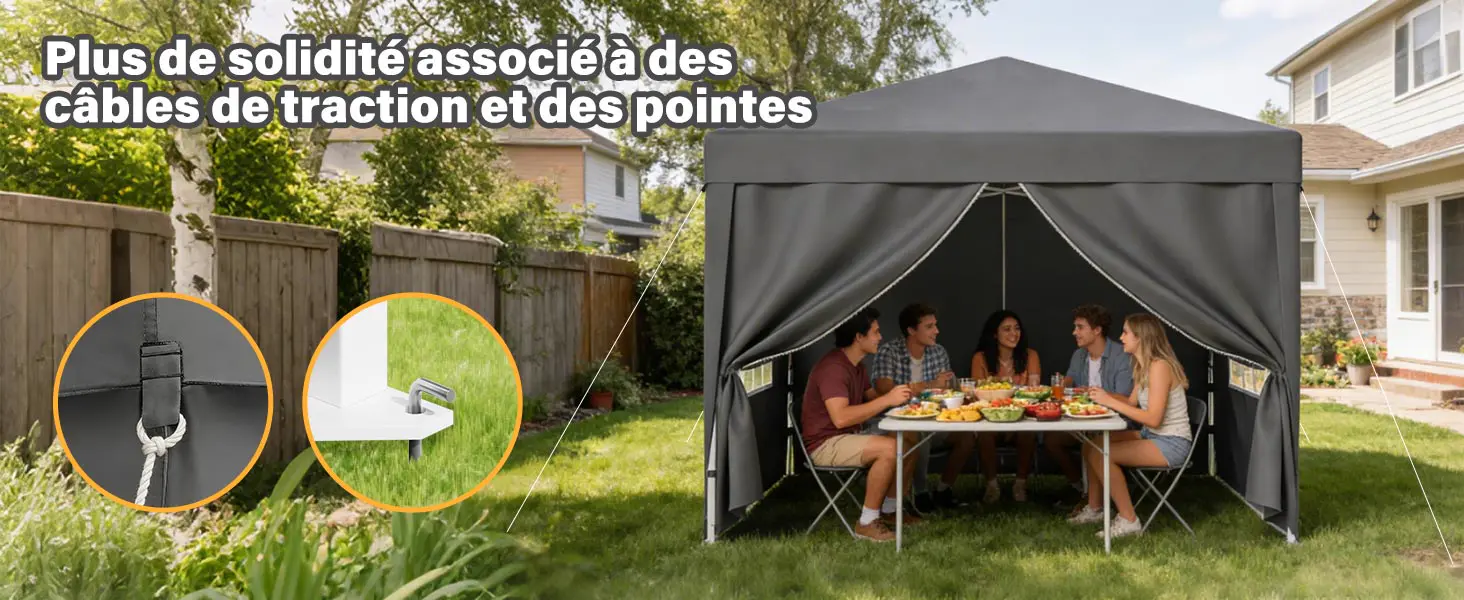 Tonnelle en métal gris 3x6 — contenu détaillé 4