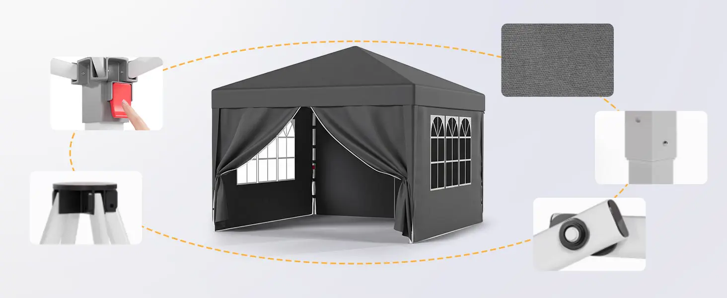 Tonnelle en métal gris 3x6 — contenu détaillé 6
