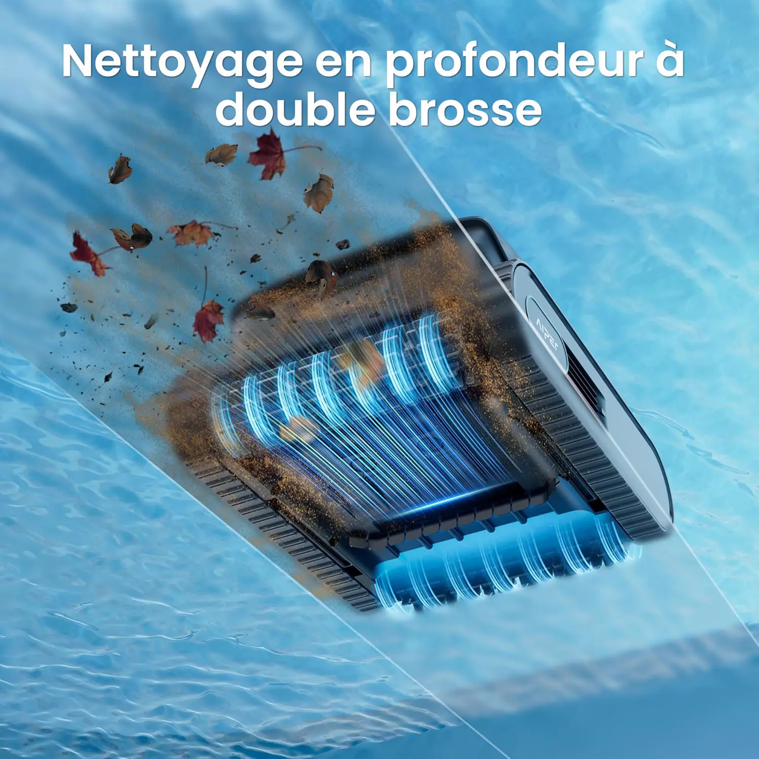 Robot piscine sable 200 m² vue 6