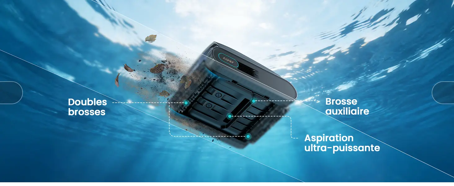 Robot piscine sable 200 m² — contenu détaillé 5