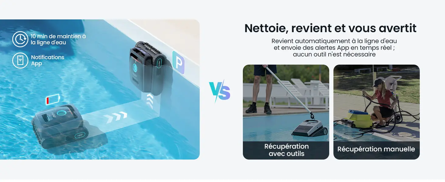 Robot piscine sable 200 m² — contenu détaillé 9