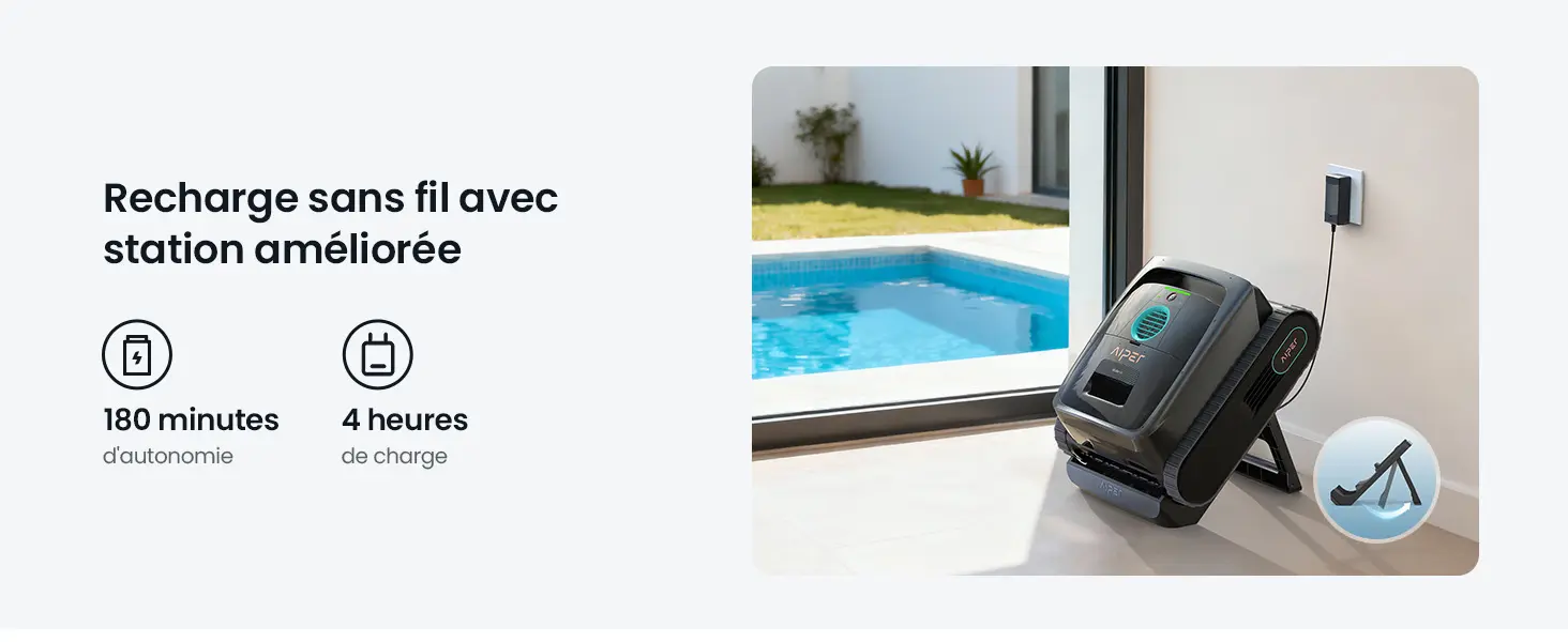 Robot piscine sable 200 m² — contenu détaillé 10