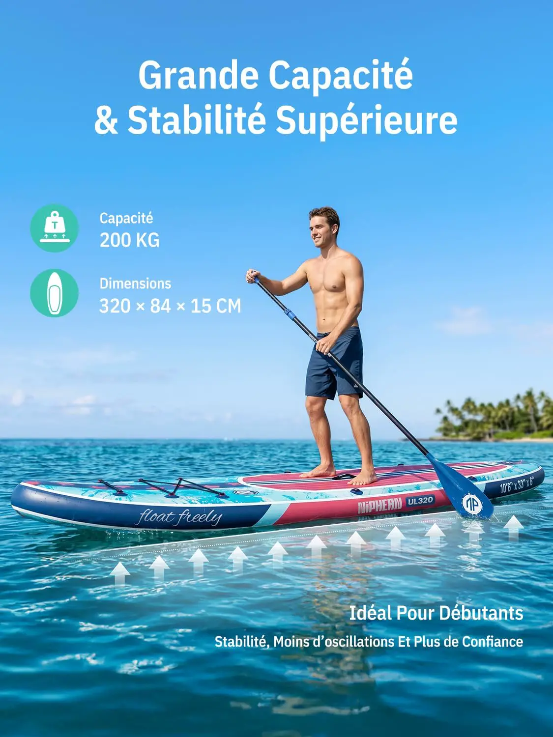 Paddle gonflable Niphean Paddle Gonflable Adulte avec Tous Les… vue 5