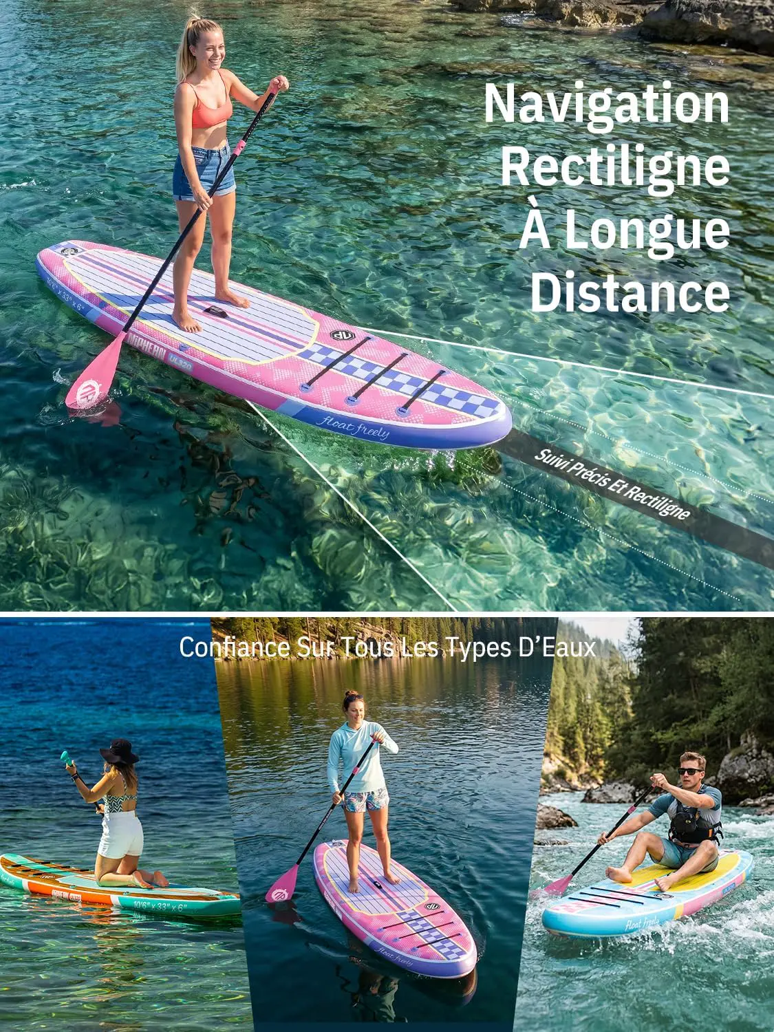 Paddle gonflable Niphean Paddle Gonflable Adulte avec Tous Les… vue 6