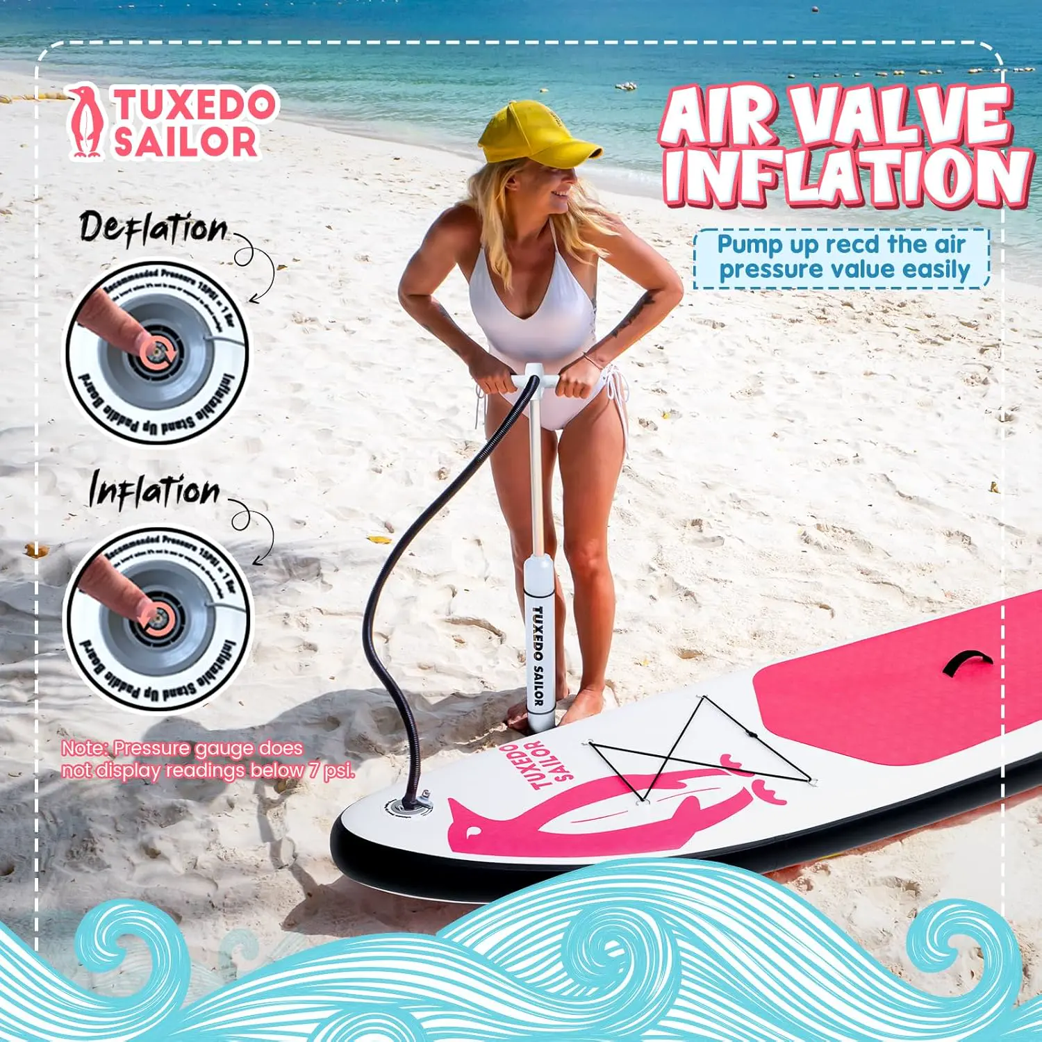 Paddle gonflable Tuxedo Sailor Paddle Gonflable Adulte vue 6