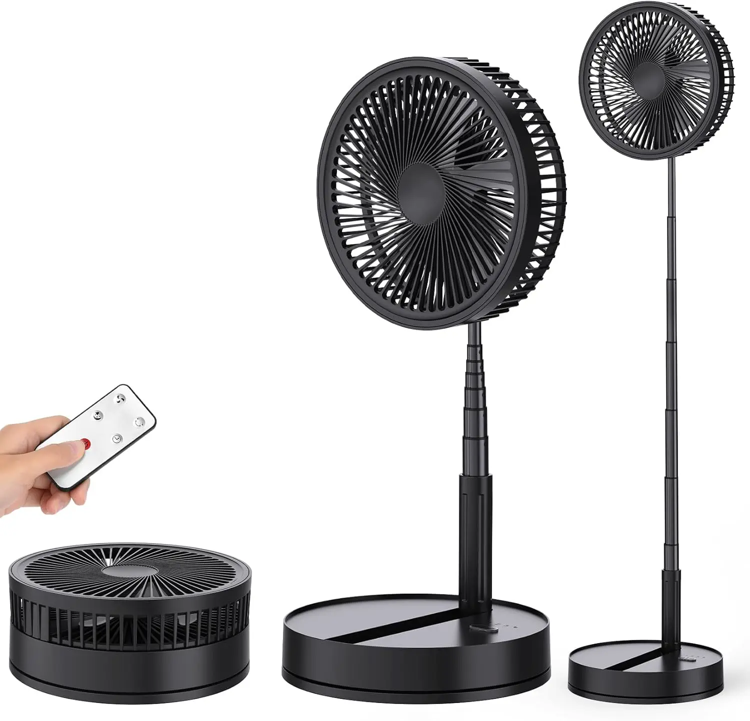 Oscillant Ventilateur sur Pied Silencieux avec Télécommande