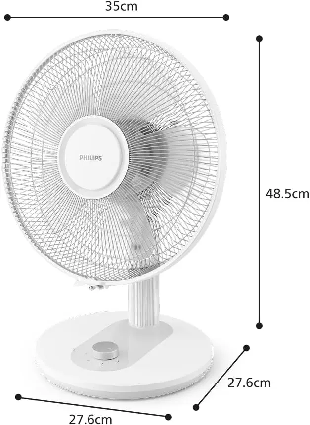 Ventilateur blanc vue 2