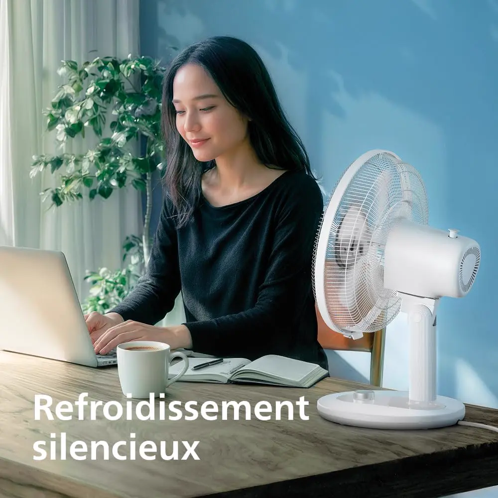 Ventilateur blanc vue 4
