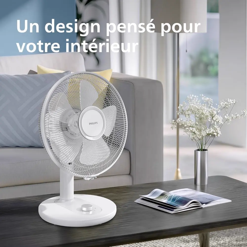Ventilateur blanc vue 8