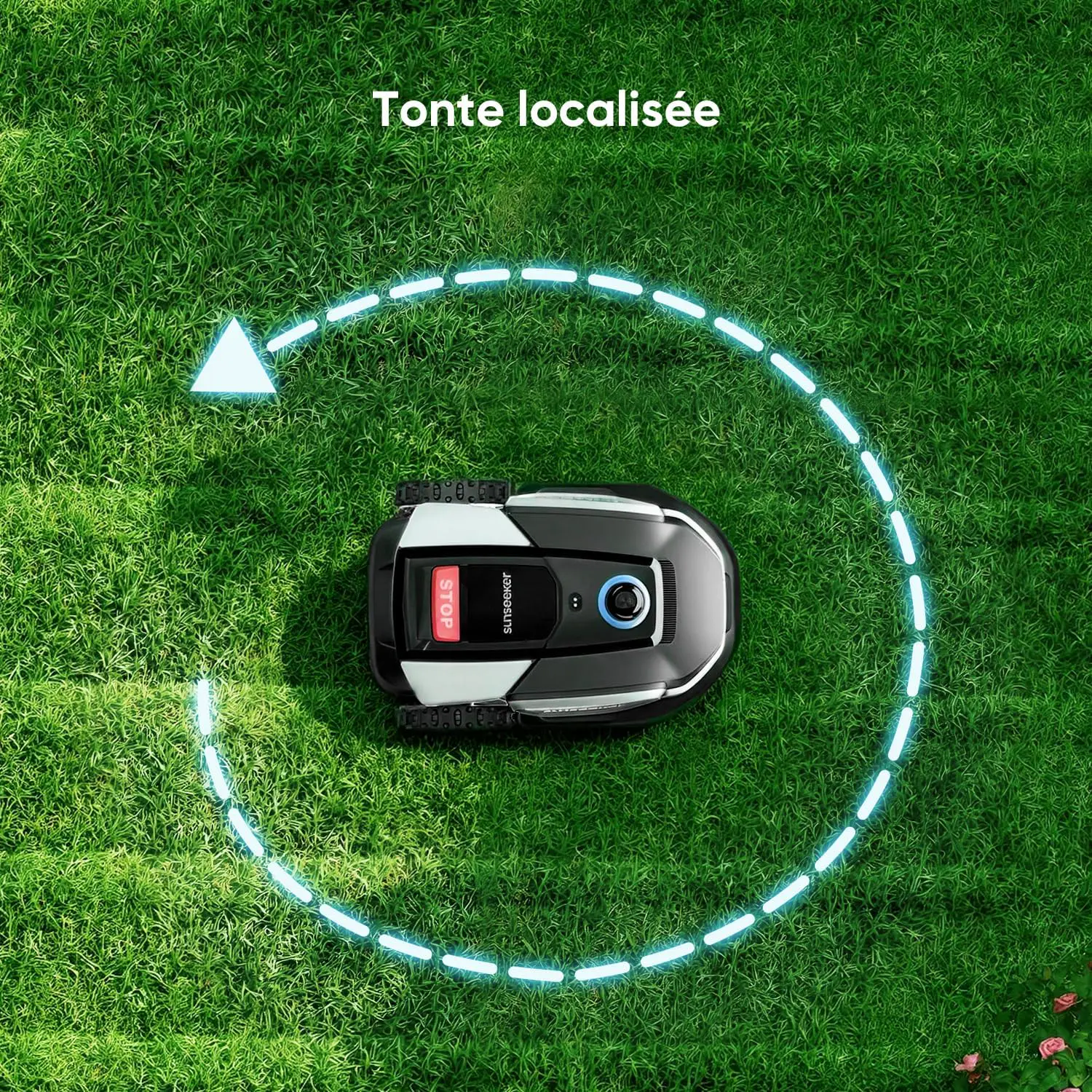 Robot tondeuse gris 1000 m² vue 9