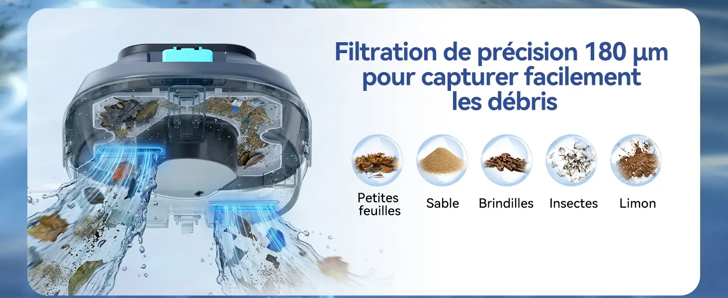 Robot piscine 120 m² — contenu détaillé 4