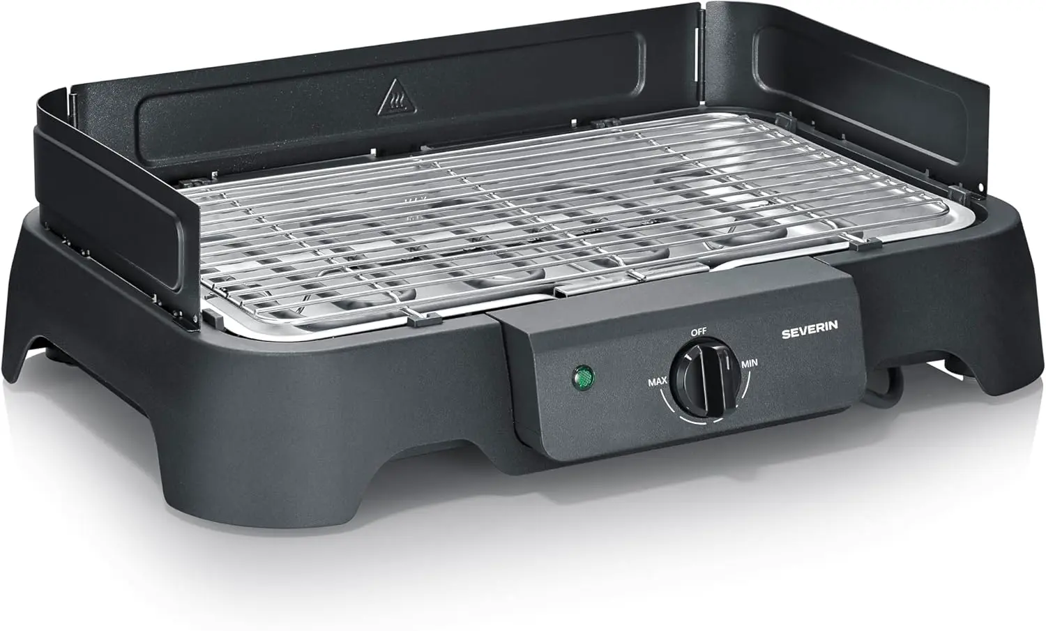Barbecue électrique en acier noir 33 x 42 vue 1