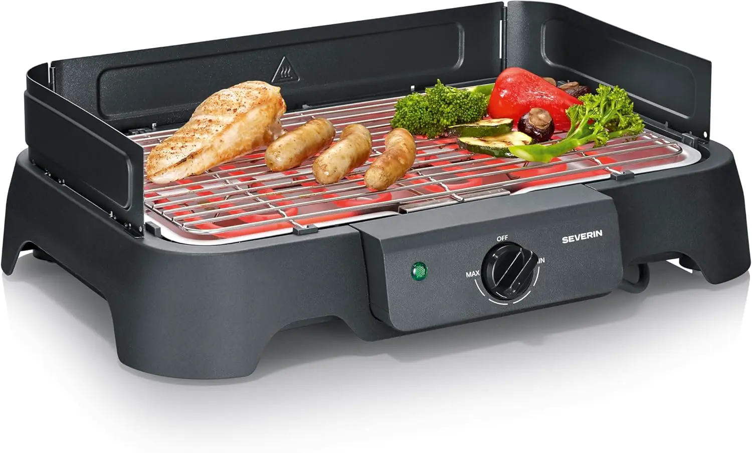 Barbecue électrique en acier noir 33 x 42 vue 6