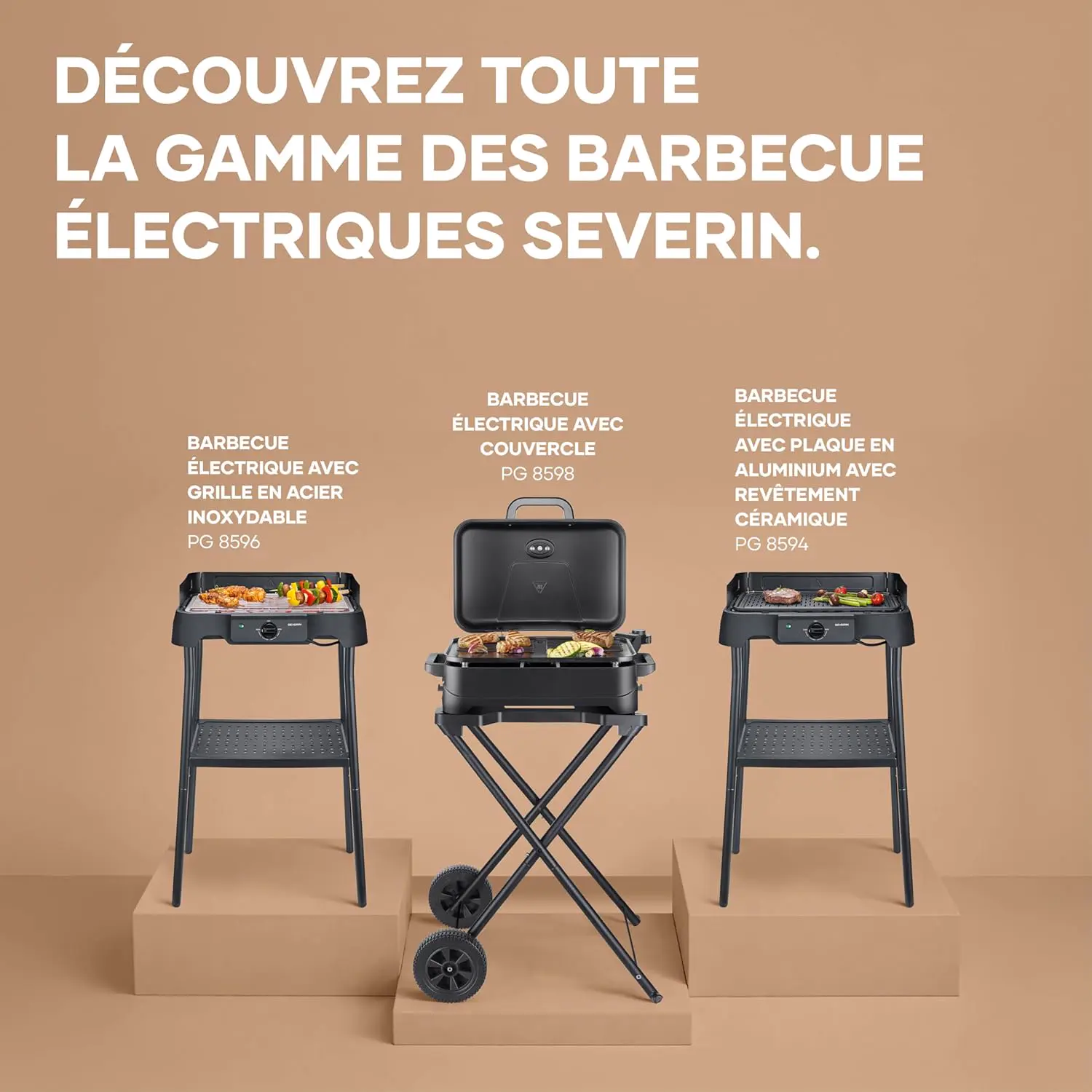Barbecue électrique en acier noir 38 x 22 cm vue 11