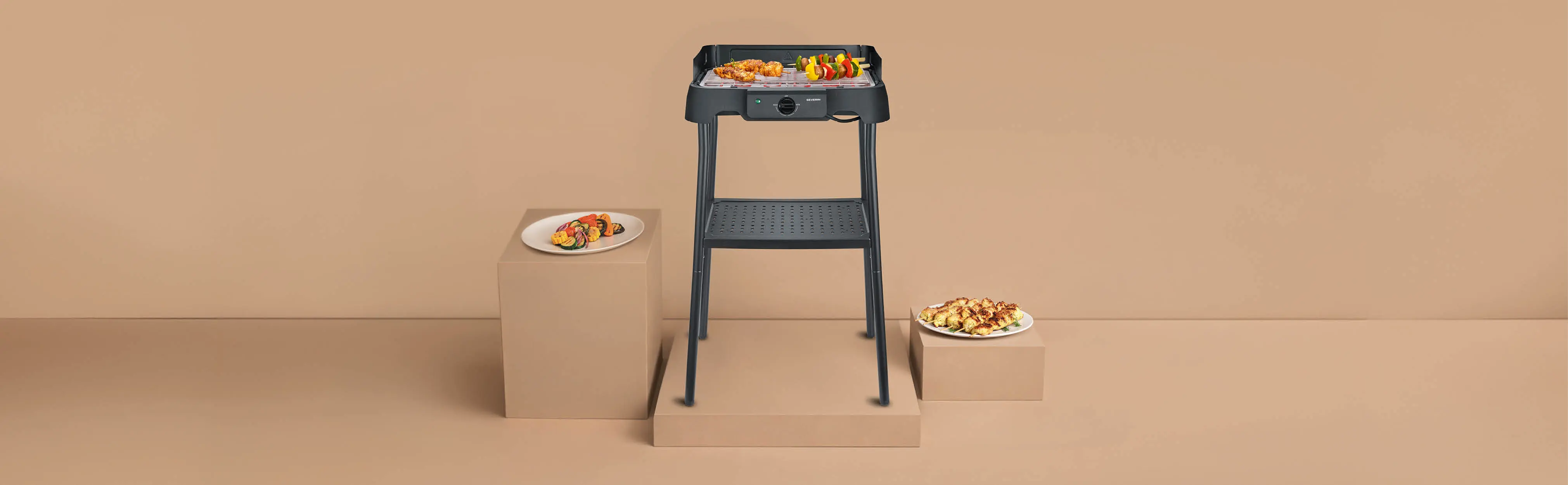 Barbecue électrique en métal noir 45x30cm — contenu détaillé 1