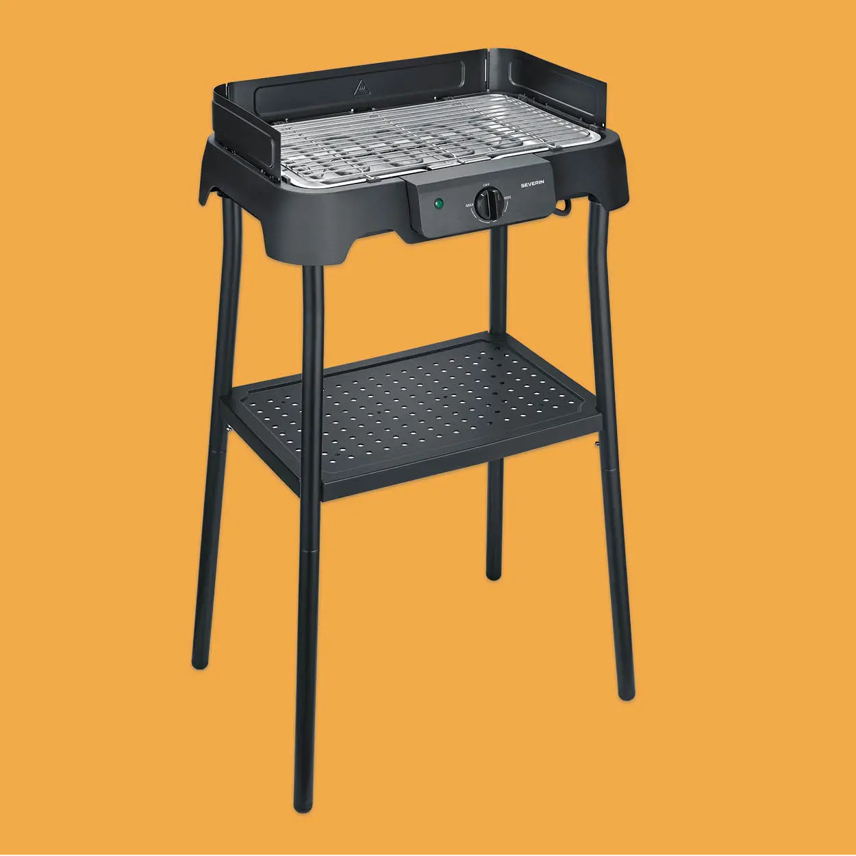 Barbecue électrique en métal noir 45x30cm — contenu détaillé 2