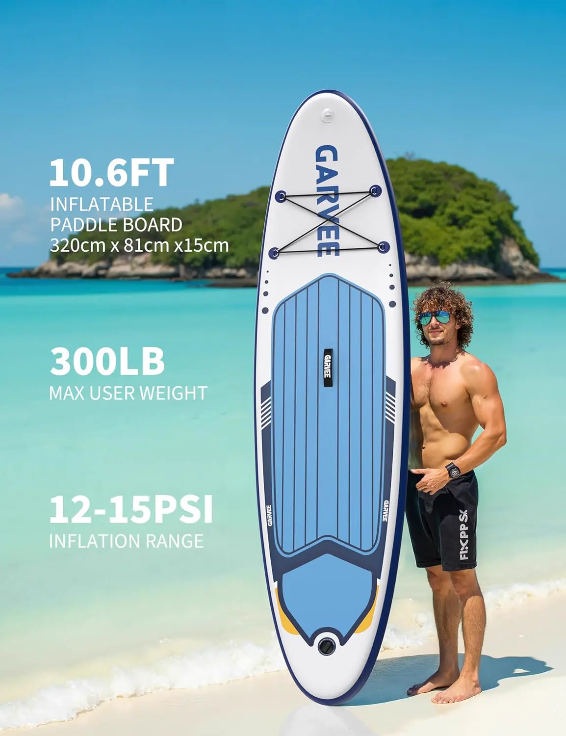 Paddle gonflable en aluminium vue 2