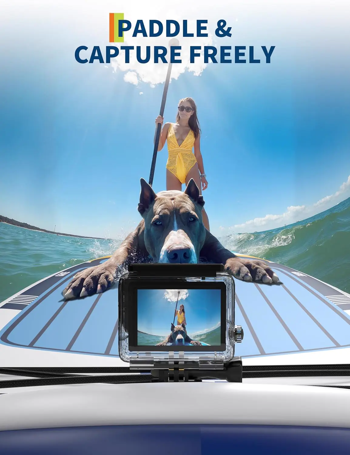 Paddle gonflable en aluminium vue 3