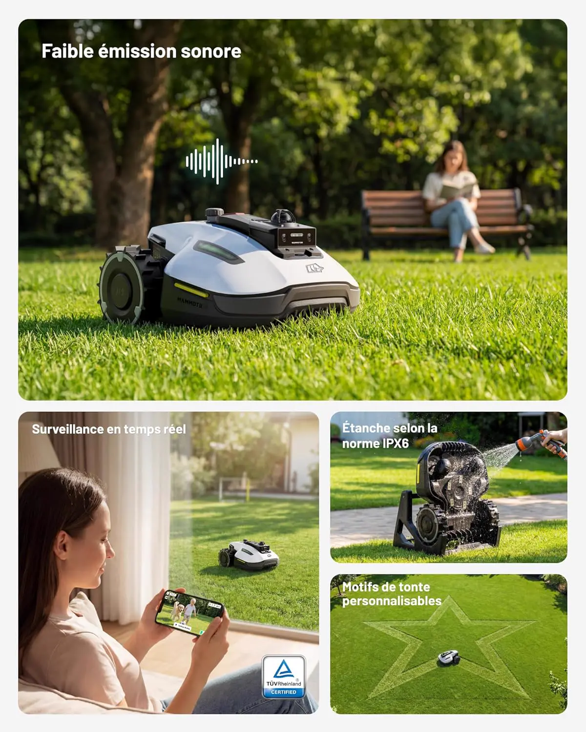 Robot tondeuse 800 m² vue 9