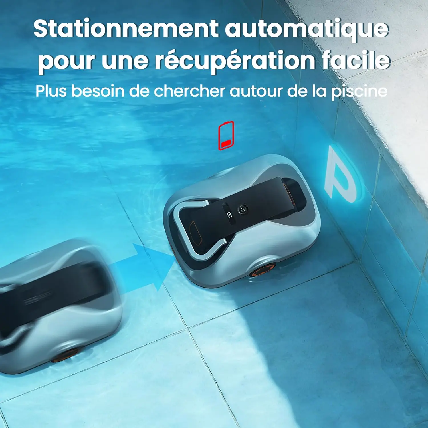 Robot piscine sable 232 m² vue 6