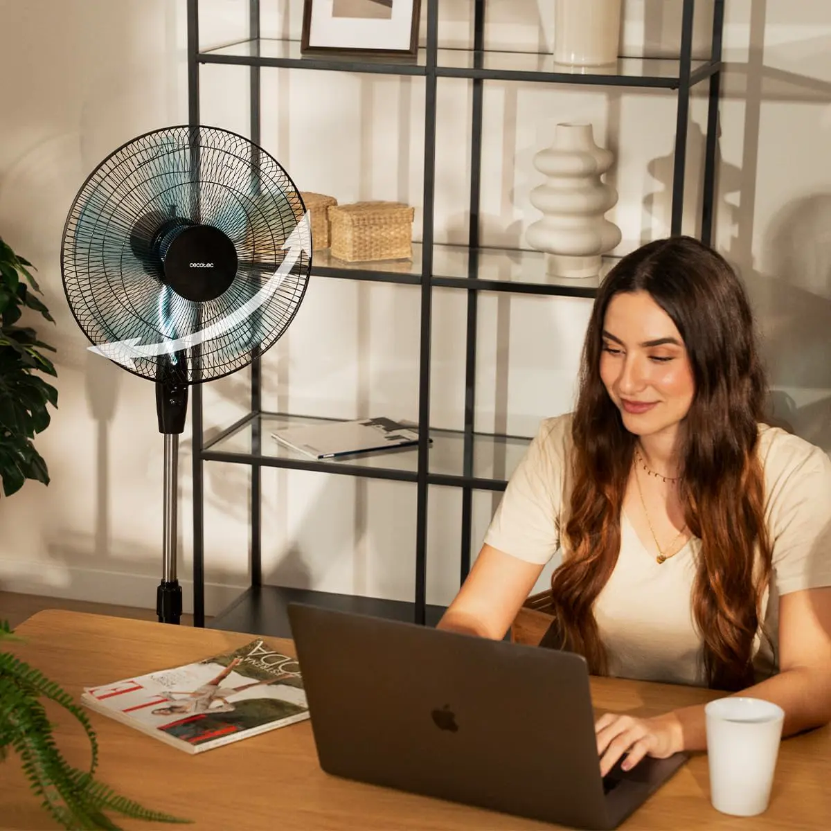 Ventilateur blanc vue 5