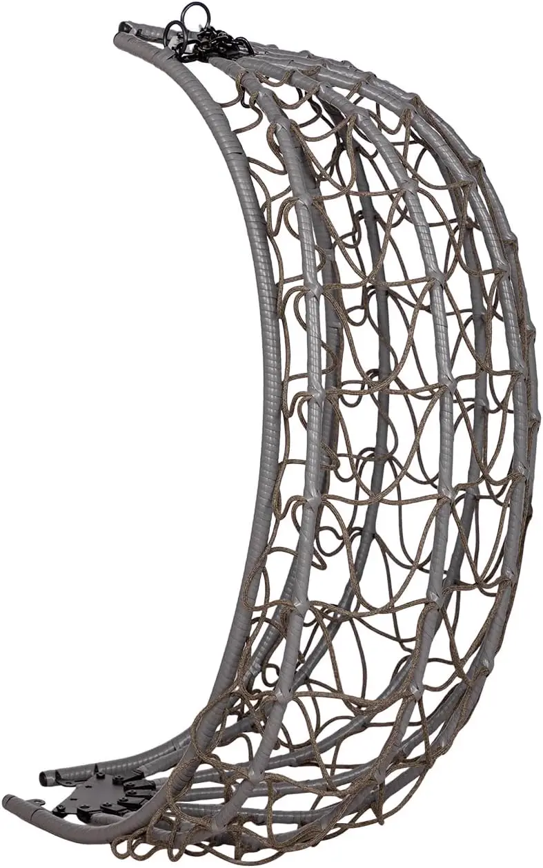 Fauteuils suspendus en acier gris 100 × 196 cm vue 5