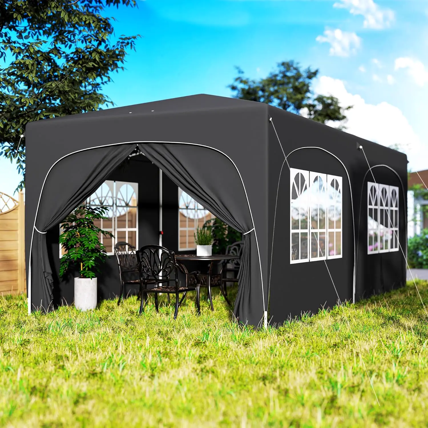 Tonnelle sable 3 x 6 m vue 9