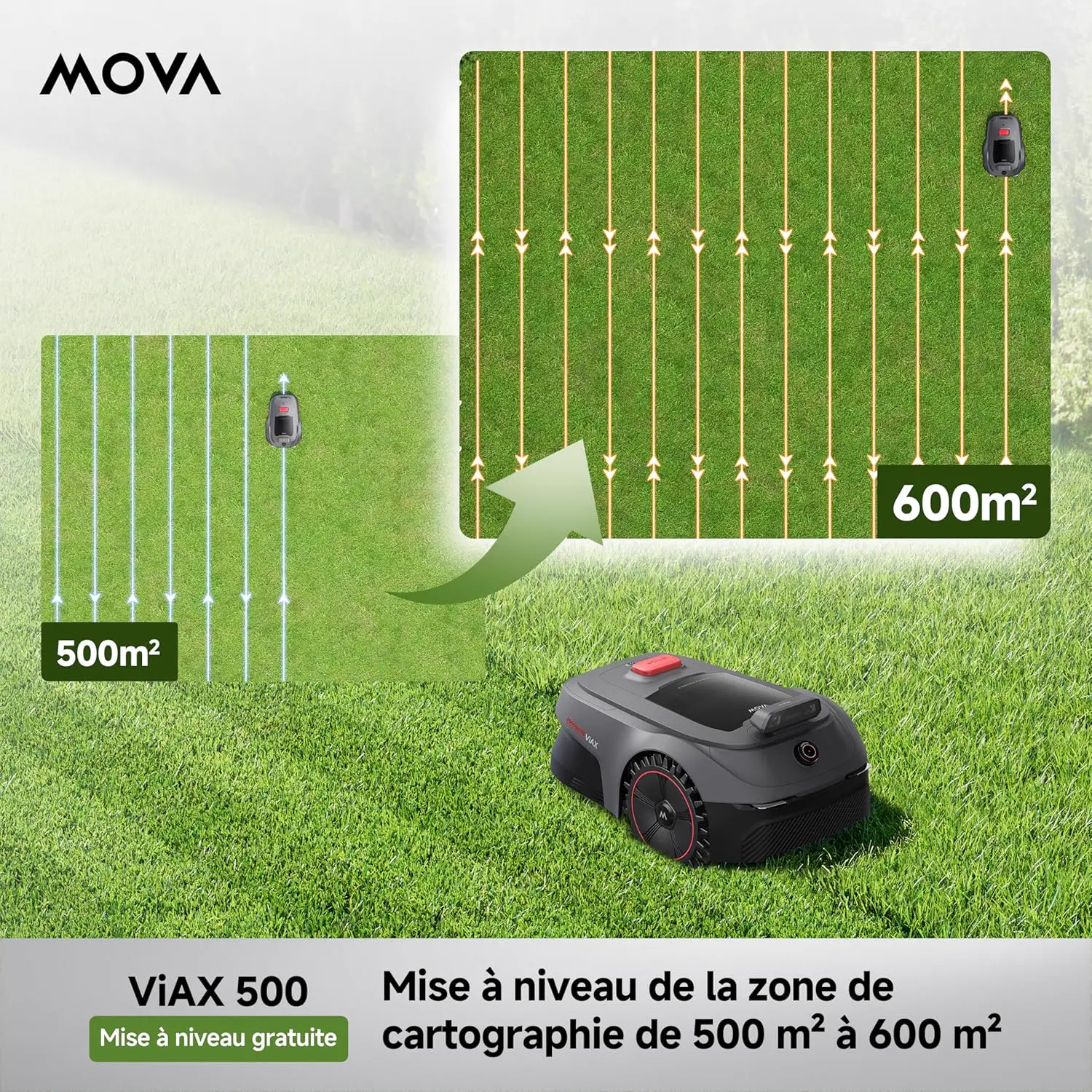 Tondeuse autoportée 600 m² vue 2