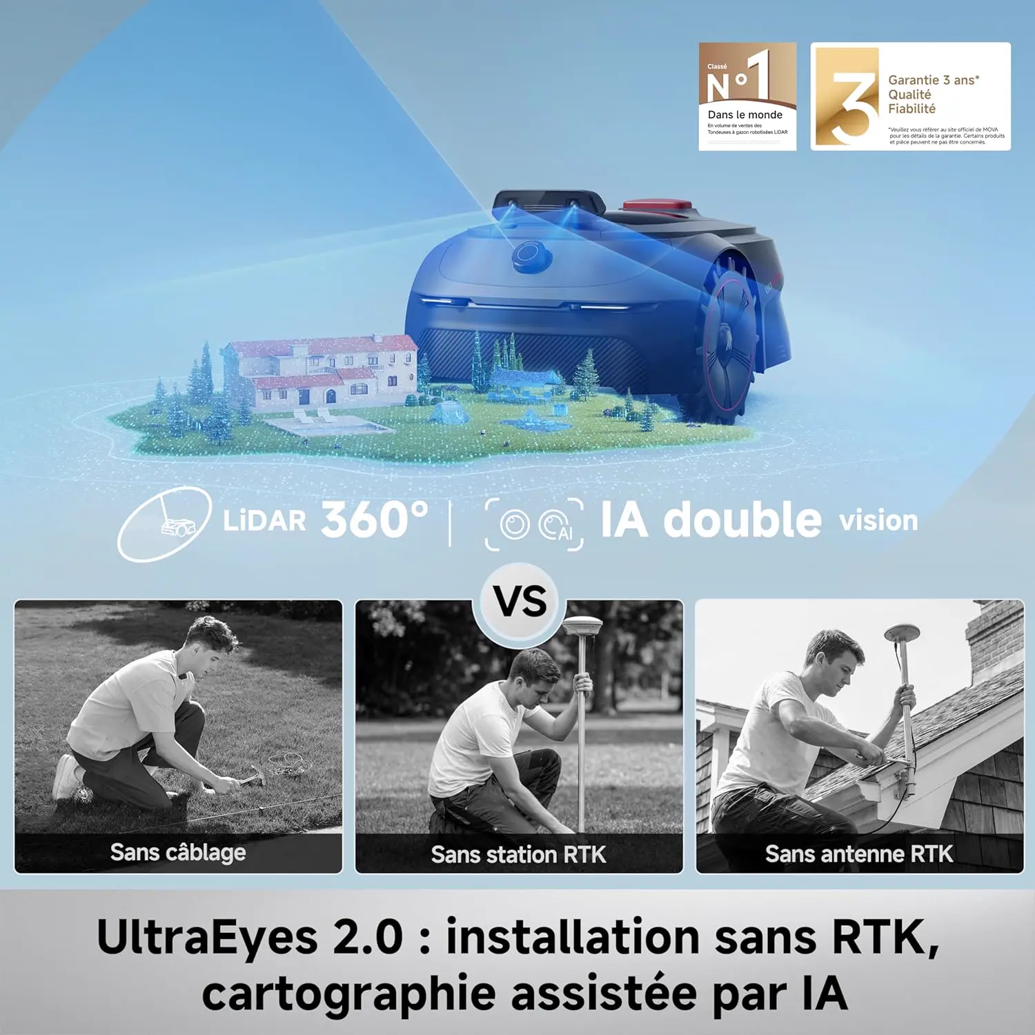Tondeuse autoportée 600 m² vue 3