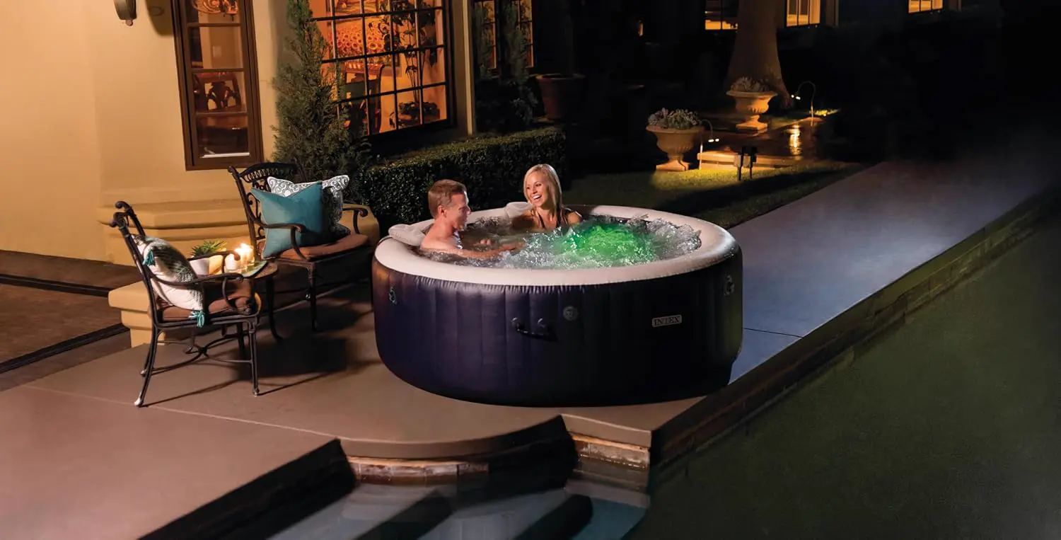Spa gonflable 4 personnes 4 places 1,96 x 0,71 m vue 3