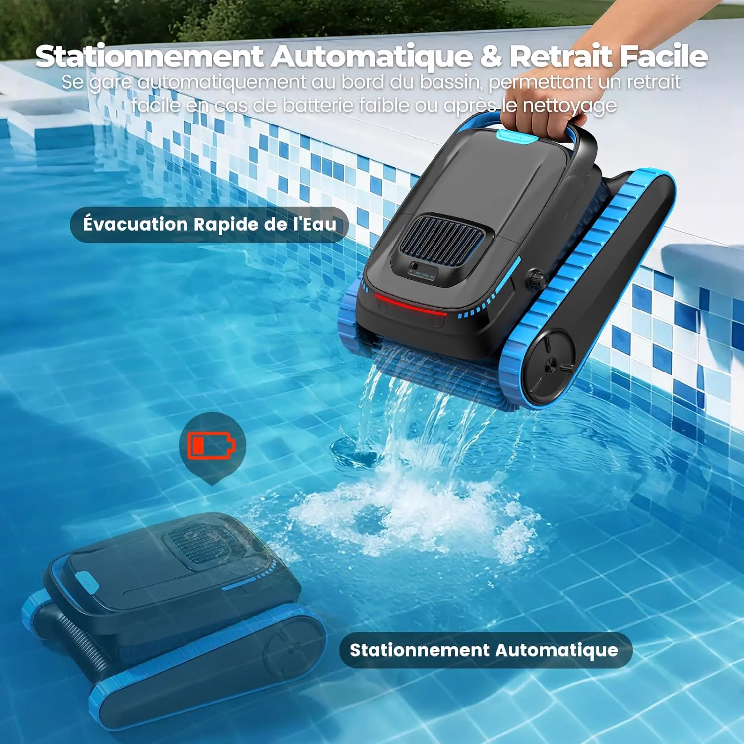 Robot piscine sable 170 m² vue 6