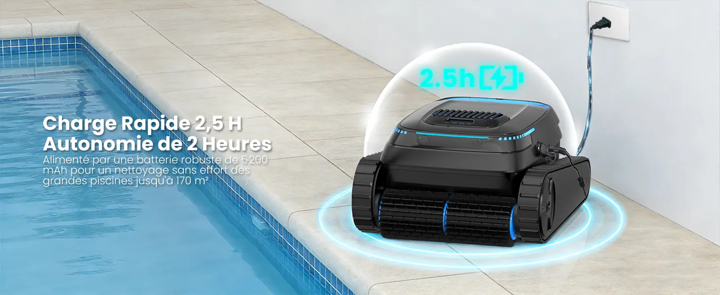 Robot piscine sable 170 m² — contenu détaillé 10