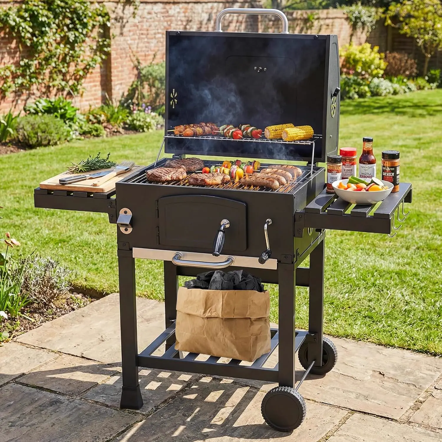 Barbecue weber 8 places en métal 57 x 42 cm vue 9