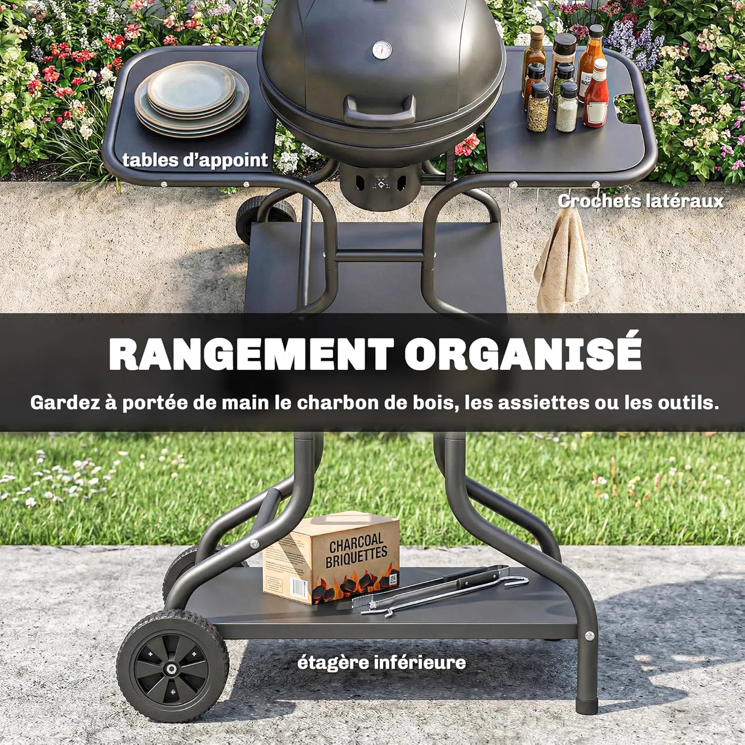 Barbecue weber noir 41 x 28,5 cm vue 4