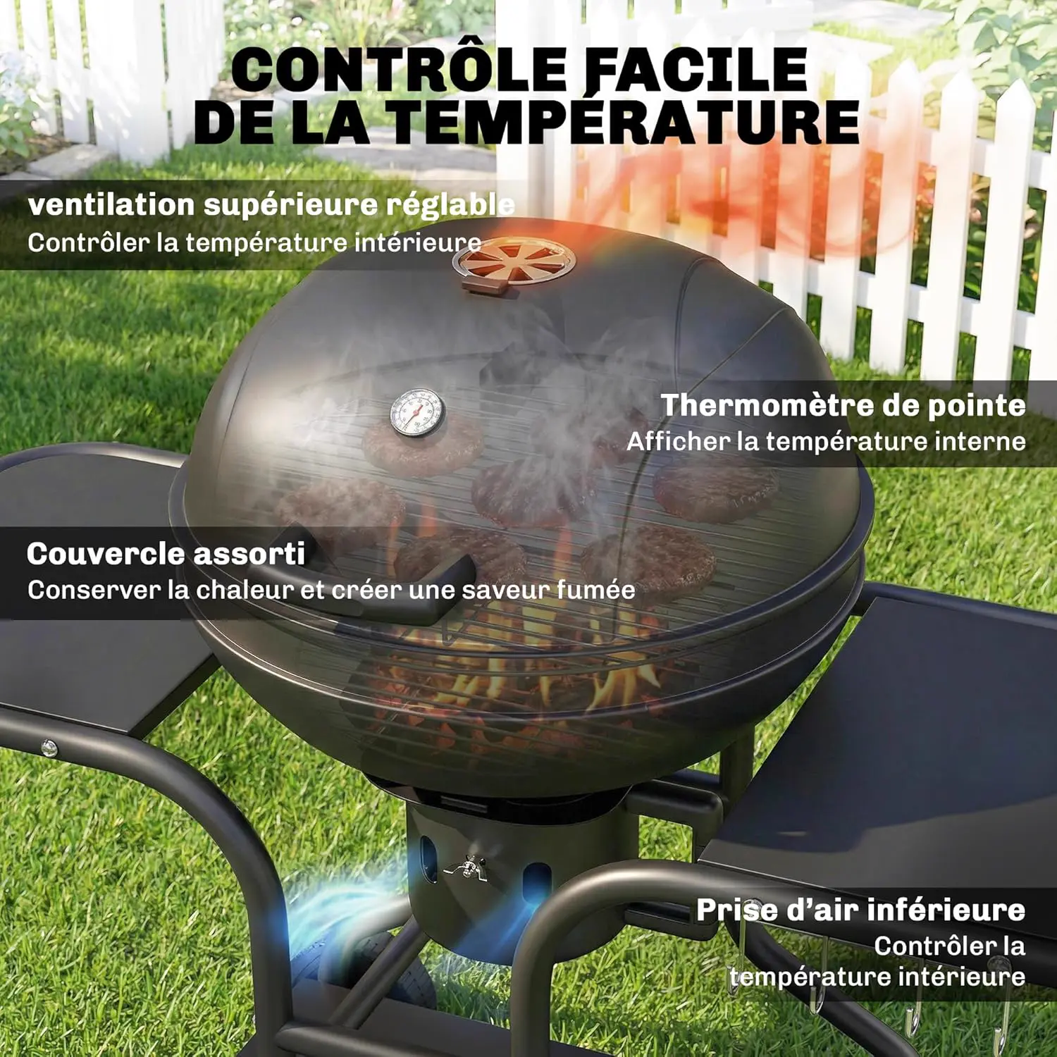 Barbecue weber noir 41 x 28,5 cm vue 5
