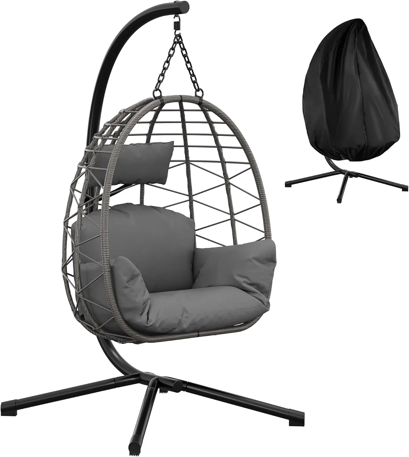 Fauteuil suspendu avec armature