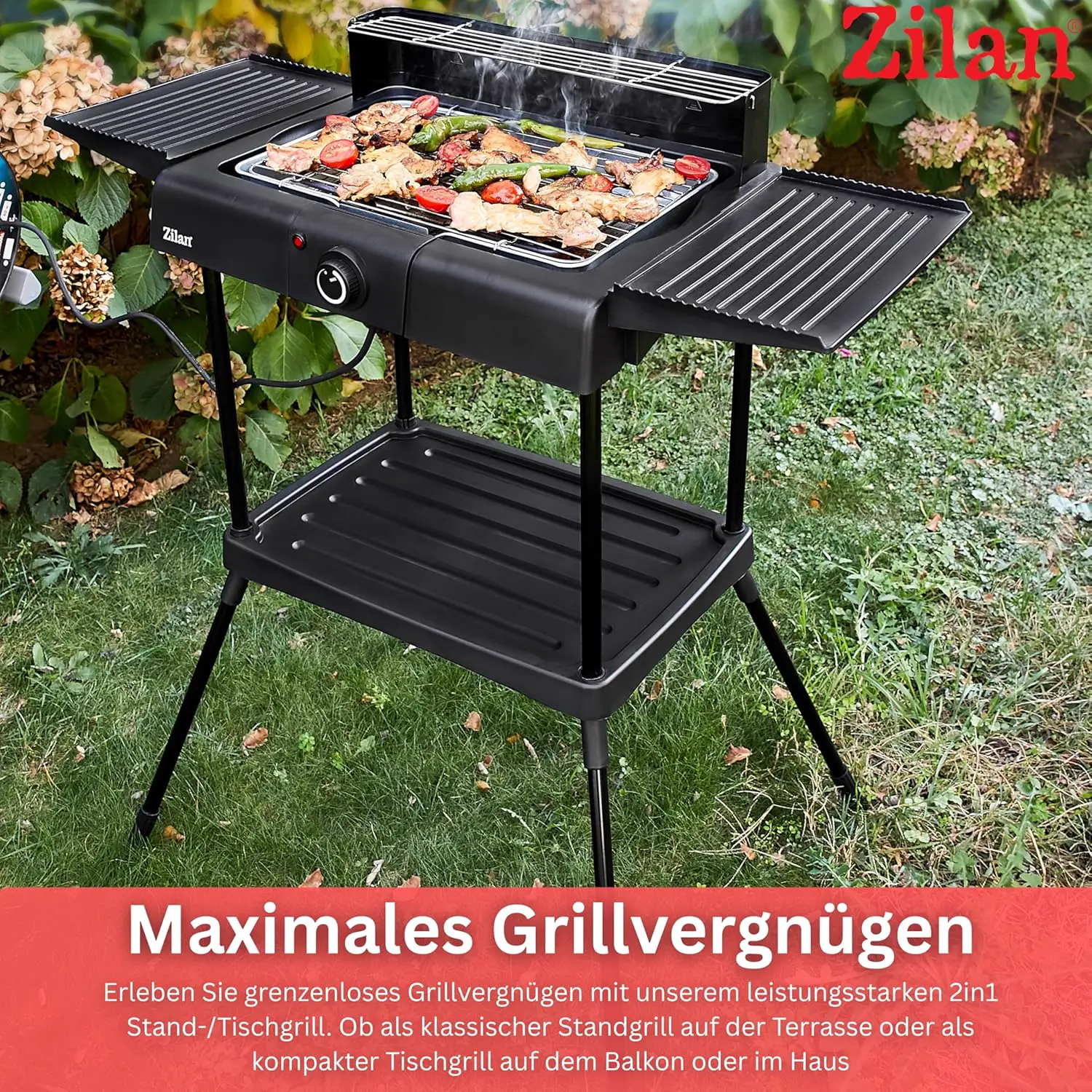 Barbecue électrique en acier 41 x 26 cm vue 3