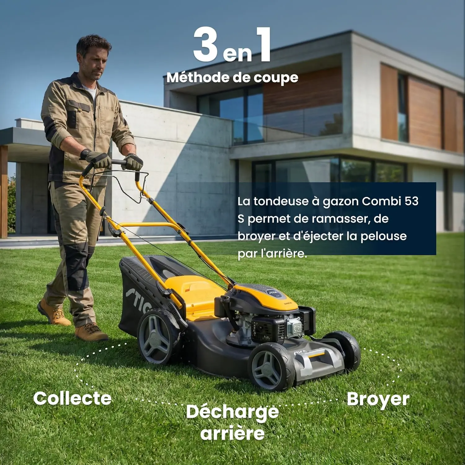 Tondeuse autoportée en acier vue 5