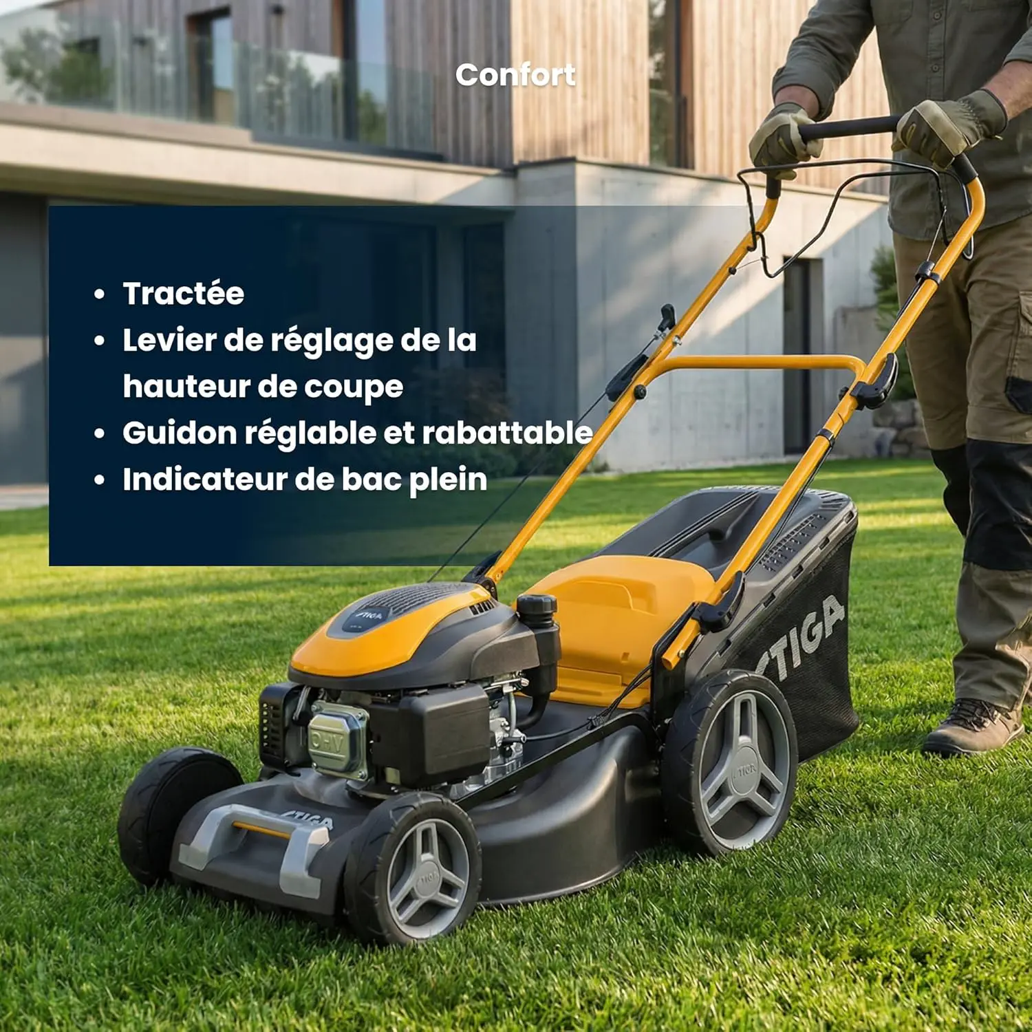 Tondeuse autoportée en acier vue 6