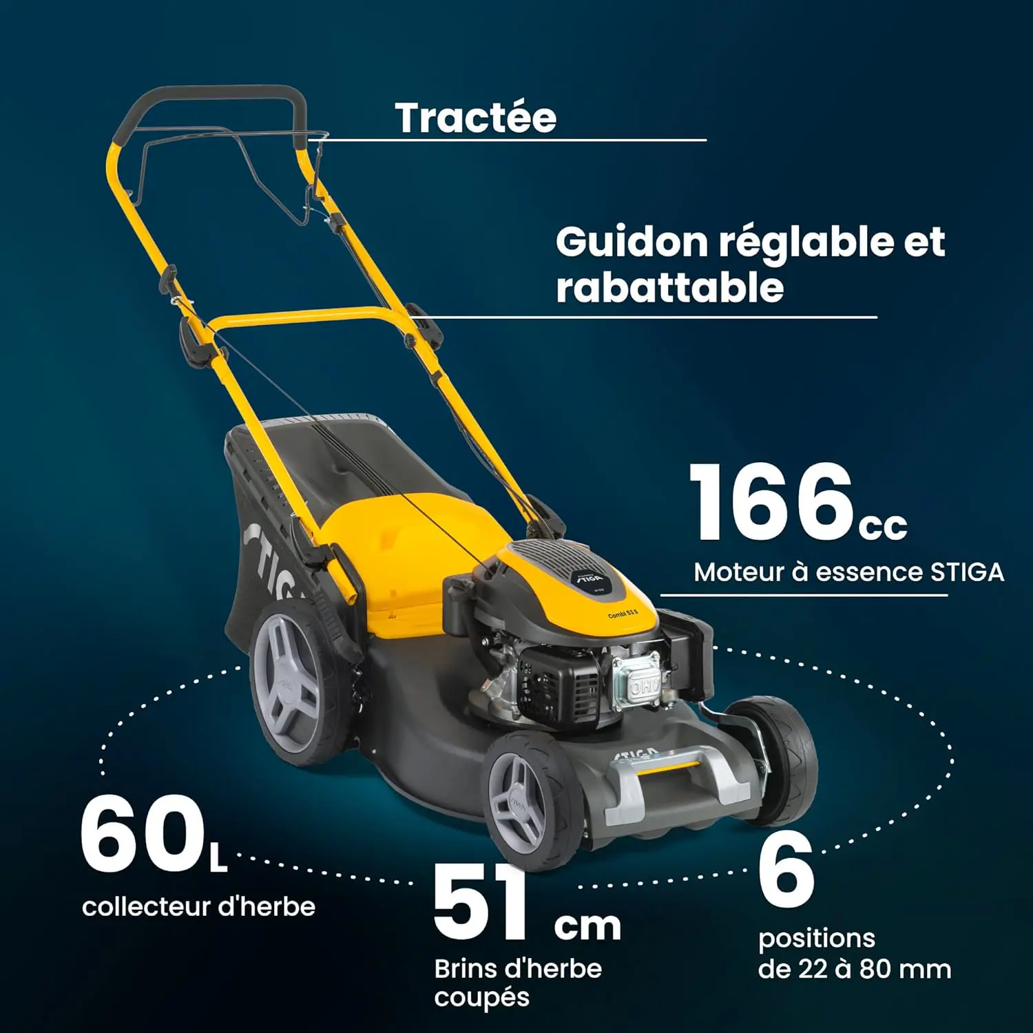 Tondeuse autoportée en acier vue 7