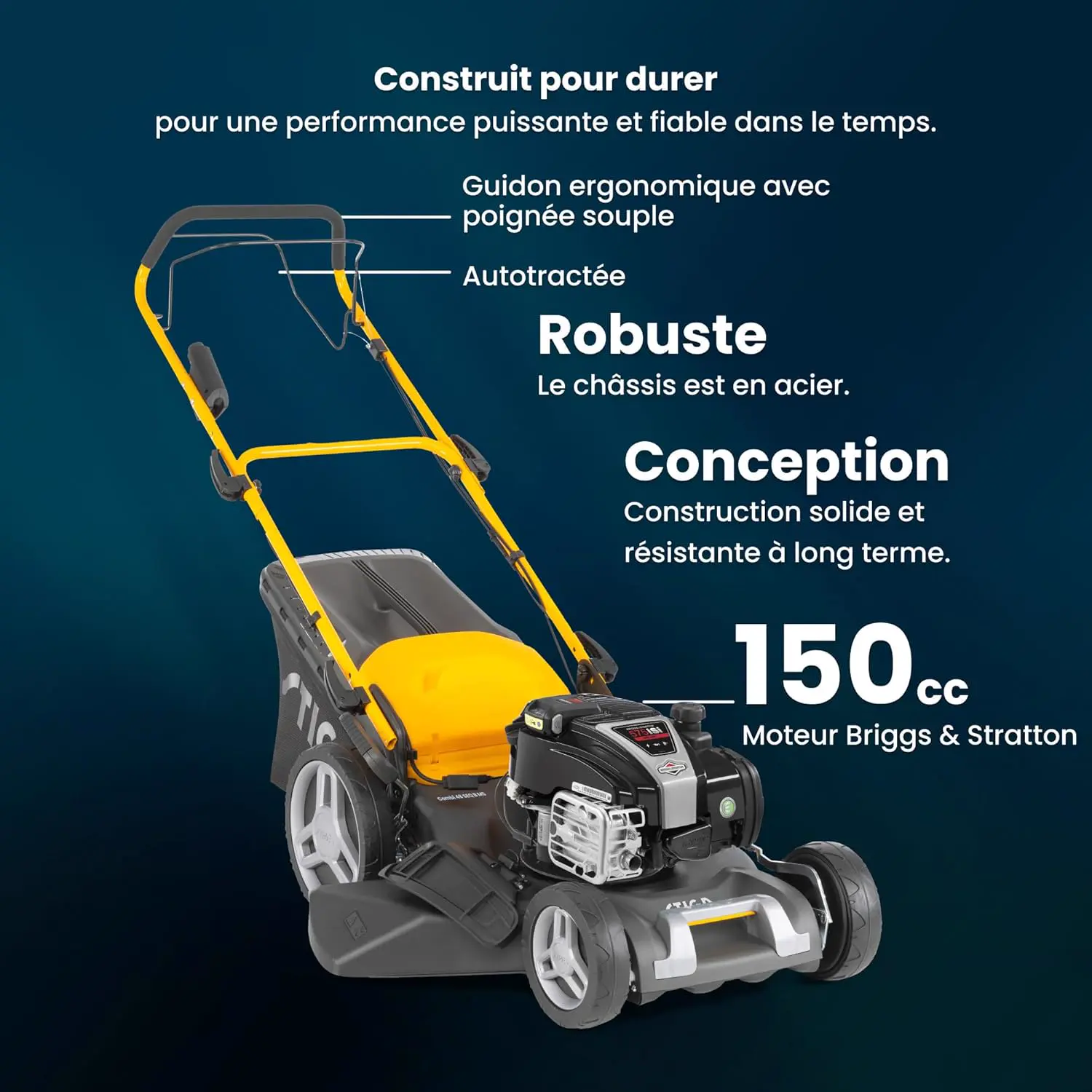 Tondeuse autoportée 200 m² autoportée vue 2