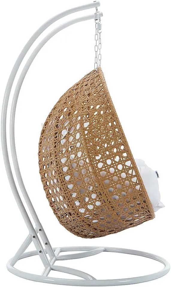 Fauteuils suspendus 2 places en résine blanc 116 x 75 cm vue 3
