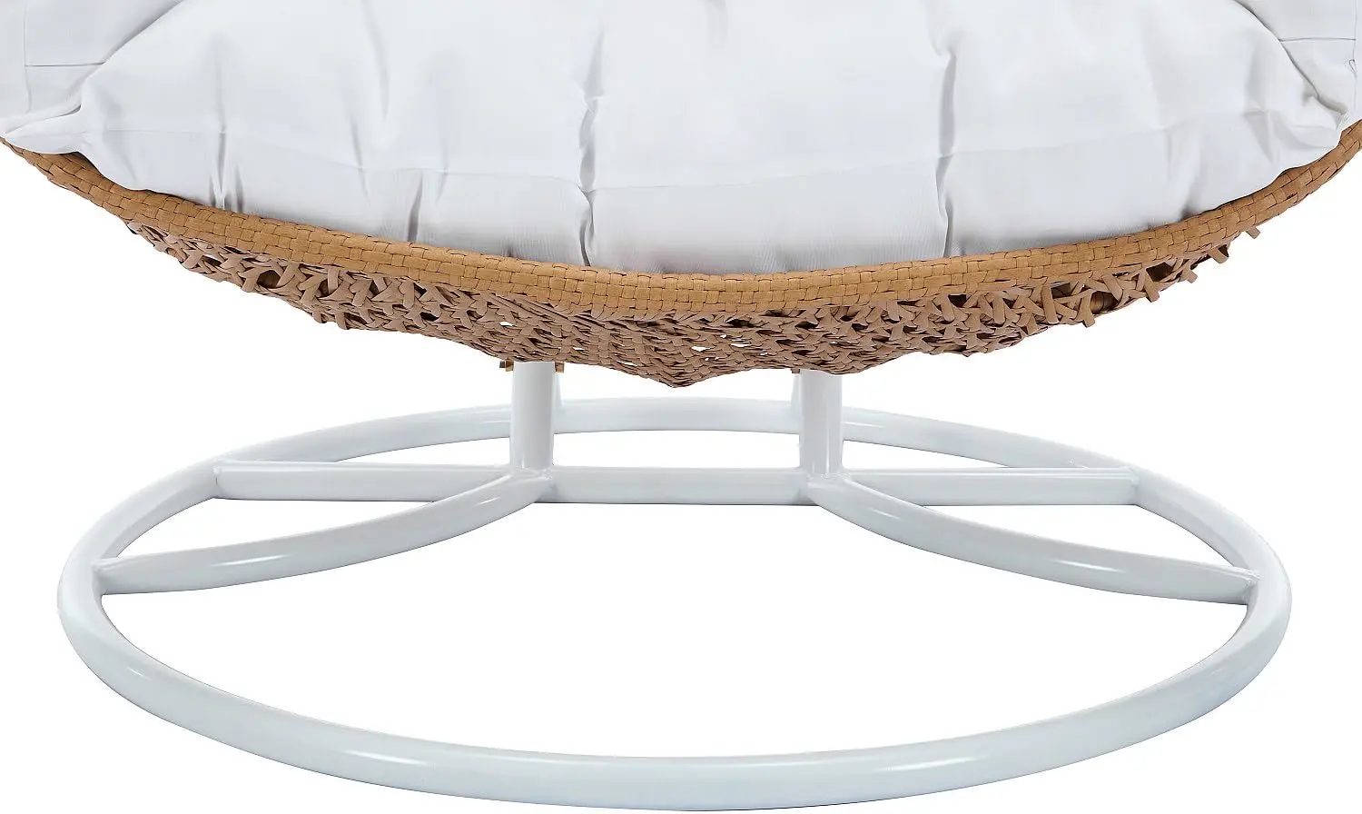Fauteuils suspendus 2 places en résine blanc 116 x 75 cm vue 5