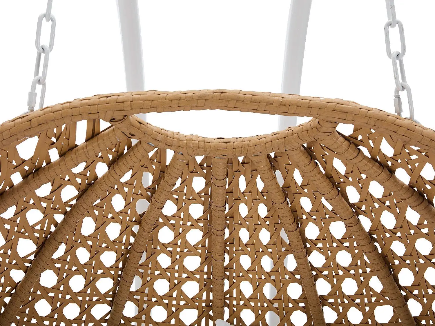 Fauteuils suspendus 2 places en résine blanc 116 x 75 cm vue 6